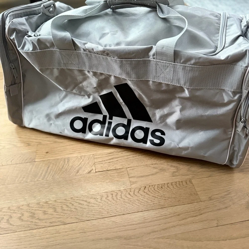 Adidas Light Gray Duffel Bag